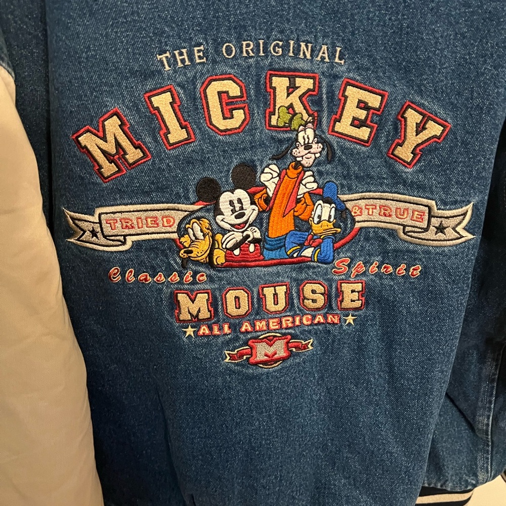 Disney Micky Mouse Varsity Jacket!  This XL Disney jacket is in fantastic shape.
